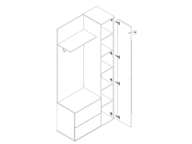 EΠΙΠΛΟ ΕΙΣΟΔΟΥ-ΠΑΠΟΥΤΣΟΘΗΚΗ GREEN 12106-GN - 3