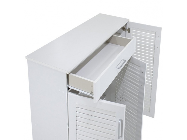 Παπουτσοθήκη-ντουλάπι SANTE 30 ζεύγων χρώμα λευκό 120x37x123εκ. 123-000027 - 3