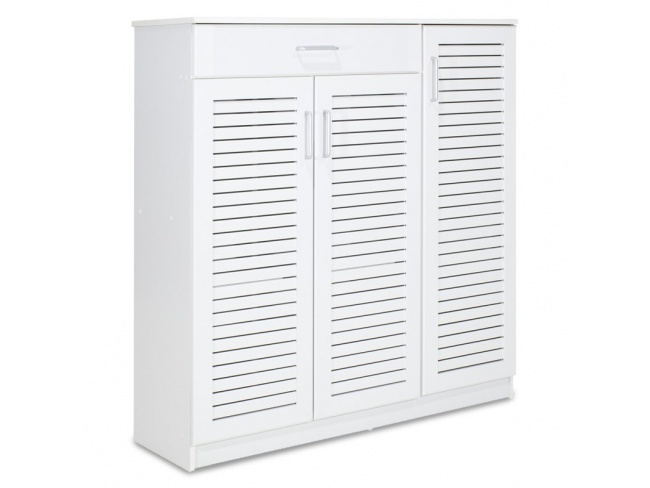 Παπουτσοθήκη-ντουλάπι SANTE 30 ζεύγων χρώμα λευκό 120x37x123εκ. 123-000027 - 1