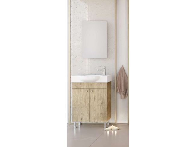 ΣΕΤ ΜΠΑΝΙΟΥ LITOS 55 PL WOOD 5FLΤ055WD - 2