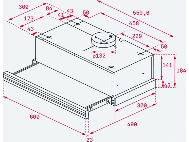 ΤΕΚΑ ΣΥΡΟΜΕΝΟΣ ΜΑΥΡΟΣ CNL 6415 60cm - 2
