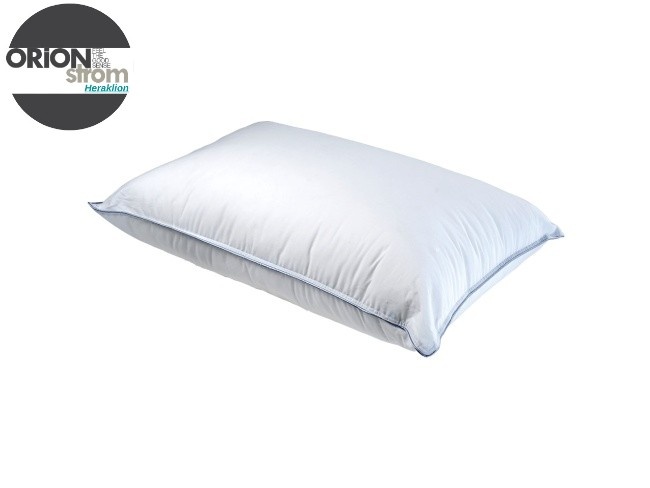 271 Μαξιλάρι Percale 100% Cotton Down Proof Δίγαζο Piping 50 Χ 70 cm - 1