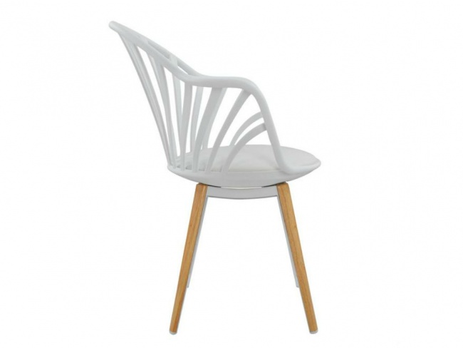 Καρέκλα ANAIS σε λευκό χρώμα HM8049.01 - 4