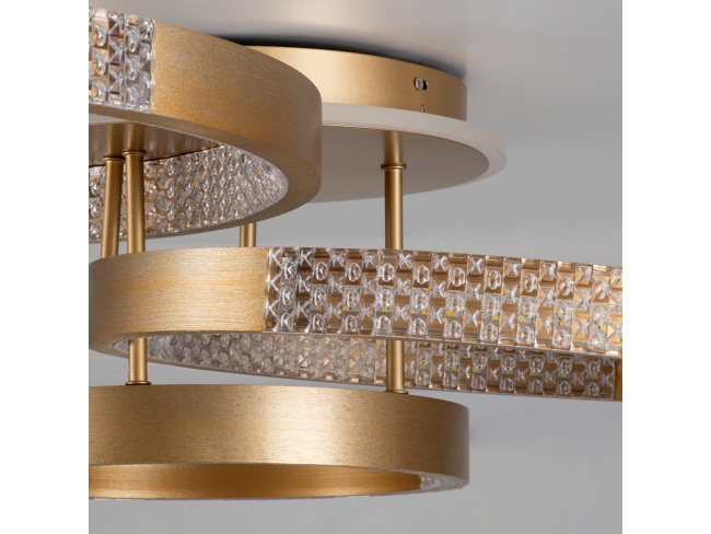 DIAMOND 61116 Φωτιστικό Οροφής Δαχτυλίδι-Κύκλος LED CCT 100W 12123lm 360° AC 220-240V - Εναλλαγή Φωτισμού μέσω Τηλεχειριστηρίου All In One Ψυχρό 6000k+Φυσικό 4500k+Θερμό 2700k Dimmable Φ30+40+50cm+Bac - 5