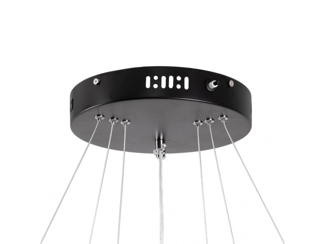 DIAMOND TRIO 61138-DECO Κρεμαστό Φωτιστικό Δαχτυλίδι-Κύκλος LED CCT 120W 14723lm 360° AC 220-240V - Εναλλαγή Φωτισμού μέσω Τηλεχειριστηρίου All In One Ψυχρό 6000k+Φυσικό 4500k+Θερμό 2700k Dimmable Φ40 - 4
