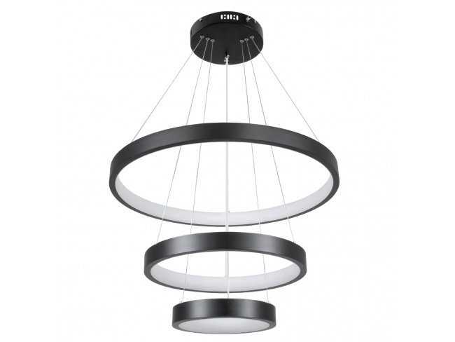 NEMESIS TRIO 61170 Κρεμαστό Φωτιστικό Δαχτυλίδι-Κύκλος LED CCT 120W 14723lm 360° AC 220-240V - Εναλλαγή Φωτισμού μέσω Τηλεχειριστηρίου All In One Ψυχρό 6000k+Φυσικό 4500k+Θερμό 2700k Dimmable Φ40+60+8 - 2