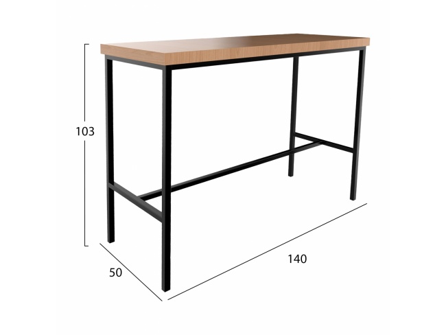 ΒΑΣΗ ΜΠΑΡ ΜΕΤΑΛΛΙΚΗ ΜΑΥΡΗ TS925 - 2