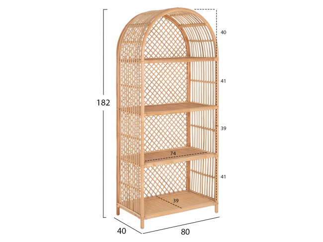 ΒΙΒΛΙΟΘΗΚΗ ΑΠΟ ΦΥΣΙΚΟ RATTAN HM9552 - 2