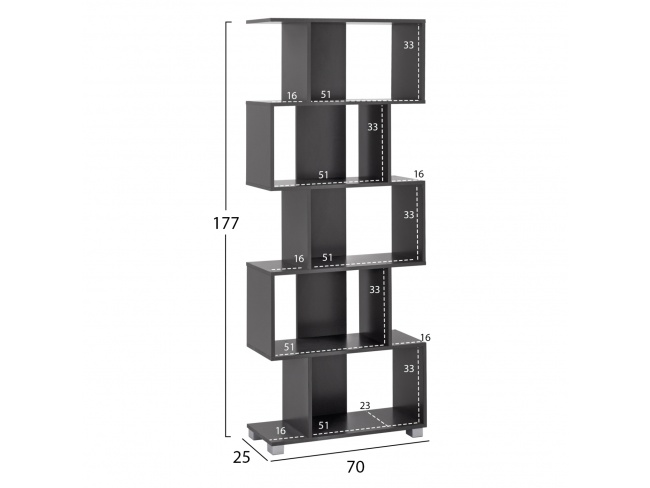 ΒΙΒΛΙΟΘΗΚΗ ΜΕΛΑΜΙΝΗΣ EZIR HM2385.10 - 2