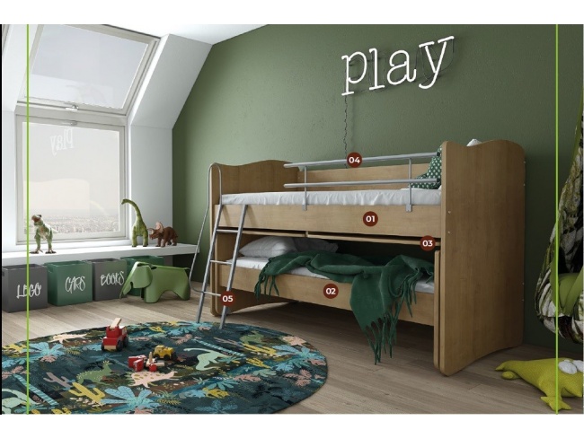 ΚΟΥΚΕΤΑ ΧΑΜΗΛΗ ΜΕ ΣΕΤ ΓΡΑΦΕΙΑ ALN Νo 508 200x90 εκ. - 8