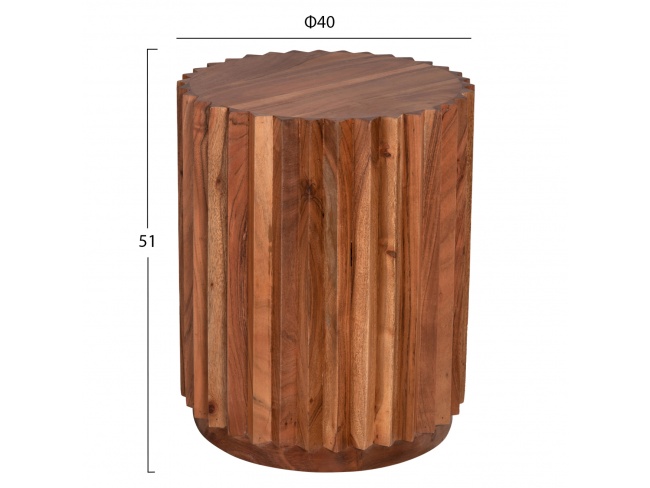 ΒΟΗΘΗΤΙΚΟ ΤΡΑΠΕΖΙ ΣΤΡΟΓΓΥΛΟ SEDGE HM9696 - 2