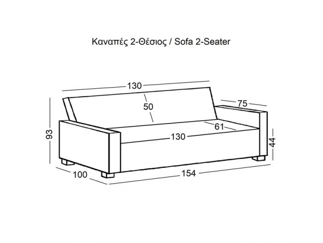 ΚΑΝΑΠΕΣ - ΚΡΕΒΑΤΙ 2 ΘΕΣΙΟΣ Ε9921,21 - 4
