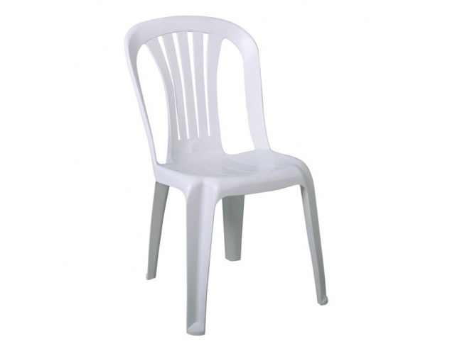 IRIDE Καρέκλα Στοιβαζόμενη, ΡΡ Άσπρο Ε369 - 1