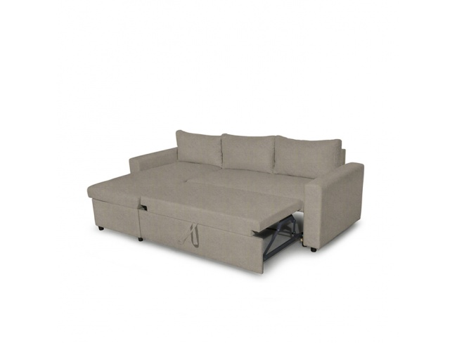 ΓΩΝΙΑΚΟΣ ΚΑΝΑΠΕΣ - ΚΡΕΒΑΤΙ ELLIE 1043 IN  TAUPE - 3