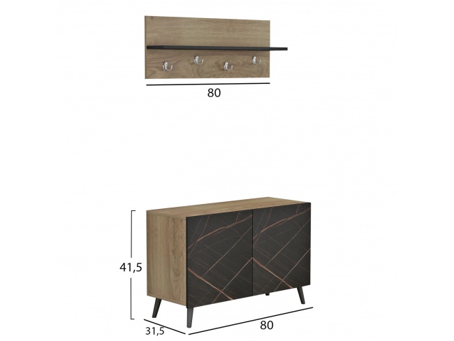 ΕΠΙΠΛΟ ΕΙΣΟΔΟΥ DELPHINE HM8876.12 - 2
