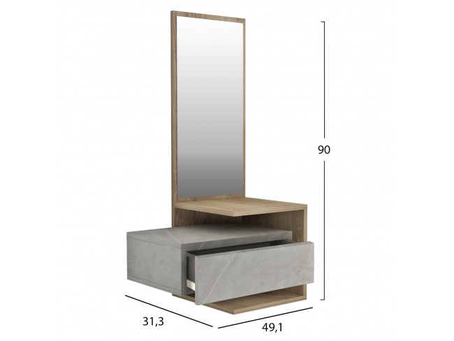 ΕΠΙΠΛΟ ΕΙΣΟΔΟΥ ΜΕ ΚΑΘΡΕΠΤΗ MEARA HM8984.12 - 2