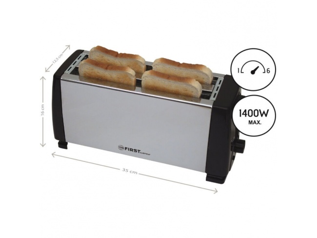 ΦΡΥΓΑΝΙΕΡΑ ΙΝΟΧ 4 ΘΕΣΕΩΝ 1300 W  FA-5367-CH - 2