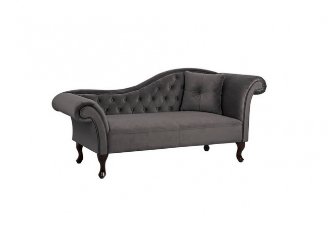 ΑΝΑΚΛΙΝΔΡΟ T.CHESTERFIELD ΓΚΡΙ ΒΕΛΟΥΔΟ NIOVI ΔΕΞΙ ΜΠΡΑΤΣΟ HM3008.10 - 1