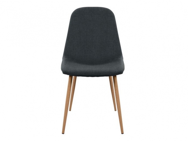 Καρέκλα LEONARDO HM00100.10  με μεταλλικά πόδια & ύφασμα γκρι - 2