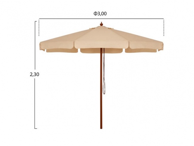 ΟΜΠΡΕΛΑ ΕΠΑΓΓΕΛΜΑΤΙΚΗ WALLER  230xΦ300 εκ. HM6020 - 2