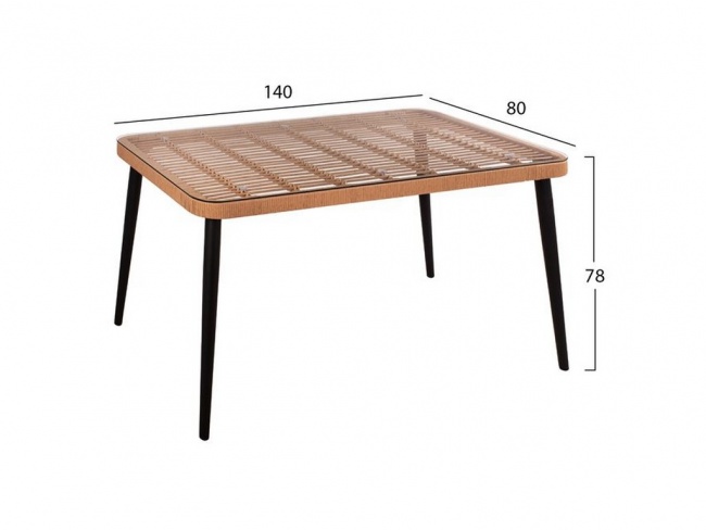 ΣΕΤ 5ΤΜΧ ALLEGRA WICKER HM10488 - 2