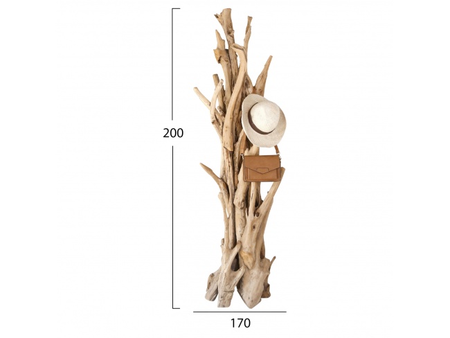 ΚΑΛΟΓΕΡΟΣ HM9367 ΑΠΟ ΜΑΣΙΦ ΞΥΛΟ TEAK ΦΥΣΙΚΟ 170 x 200ΕΚ. - 2