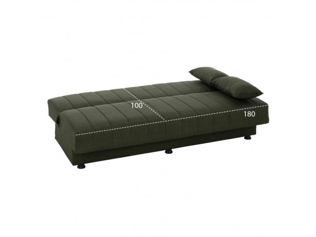 ΚΑΝΑΠΕΣ ΚΡΕΒΑΤΙ ANDRI ΤΡΙΘΕΣΙΟΣ DARK OLIVE HM3239.05 - 3