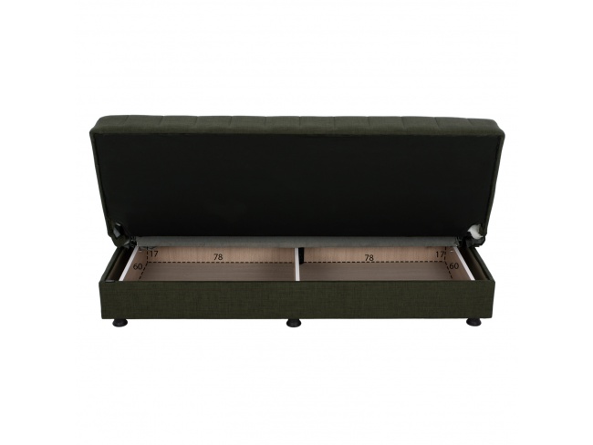 ΚΑΝΑΠΕΣ ΚΡΕΒΑΤΙ ANDRI ΤΡΙΘΕΣΙΟΣ DARK OLIVE HM3239.05 - 5