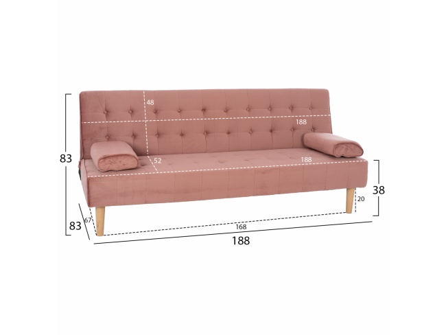 ΚΑΝΑΠΕΣ ΚΡΕΒΑΤΙ WANDA ΣΑΠΙΟ ΜΗΛΟ HM3149.12 - 2