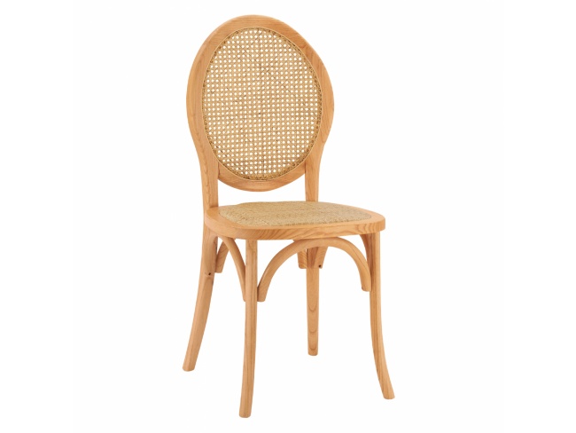 ΚΑΡΕΚΛΑ ΞΥΛΙΝΗ ΜΕ ΠΛΕΞΗ RATTAN HM8745.01