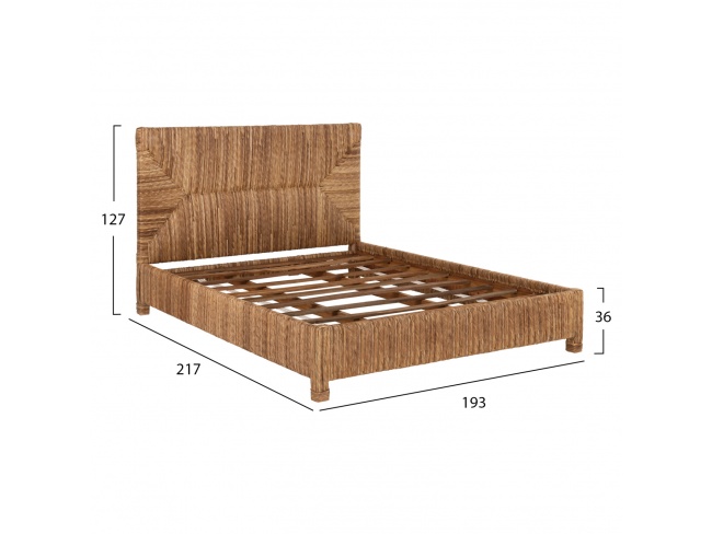 ΚΡΕΒΑΤΙ THAW ΞΥΛΟ ΤΕΑΚ HM672 - 2