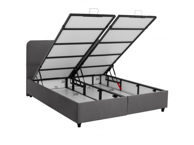 ΚΡΕΒΑΤΙ DOLORES ΜΕ ΑΠΟΘΗΚΕΥΤΙΚΟ HM631.10 - 4