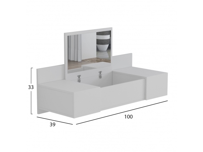 ΚΡΕΜΑΣΤΗ ΤΟΥΑΛΕΤΑ ΜΕ ΚΑΘΡΕΠΤΗ LINDE HM8960.11 - 2