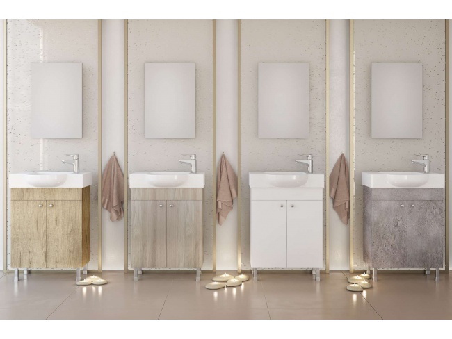 ΣΕΤ ΜΠΑΝΙΟΥ LITOS 55 PL WOOD 5FLΤ055WD - 3