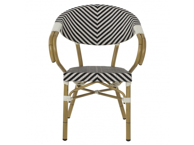 ΠΟΛΥΘΡΟΝΑ BAMBOO LOOK HM5861.01 ΜΑΥΡΟ-ΛΕΥΚΟ 59x56x82 εκ. - 10