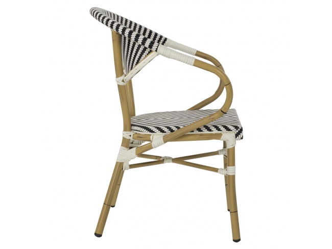 ΠΟΛΥΘΡΟΝΑ BAMBOO LOOK HM5861.01 ΜΑΥΡΟ-ΛΕΥΚΟ 59x56x82 εκ. - 11