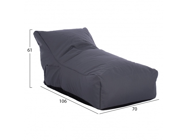 ΠΟΥΦ BLOOM ΓΚΡΙ HM5111.20 - 2