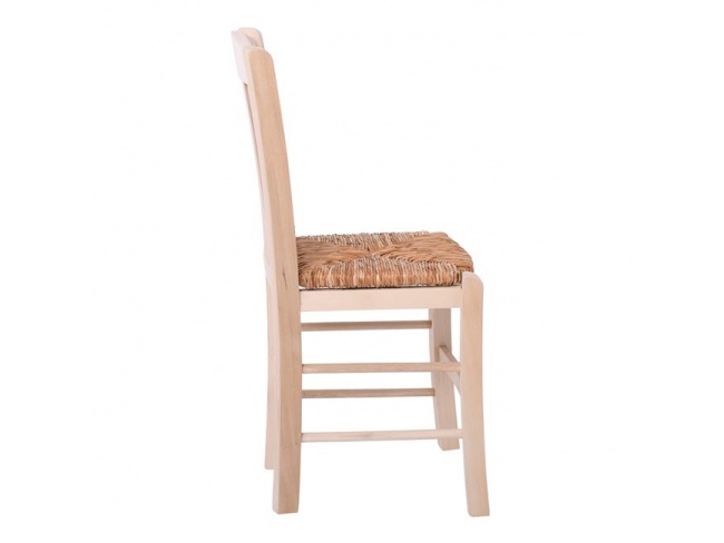 CASA Καρέκλα Ρ966,0 Άβαφη με Ψάθα Αβίδωτη 42x45x88cm - 5