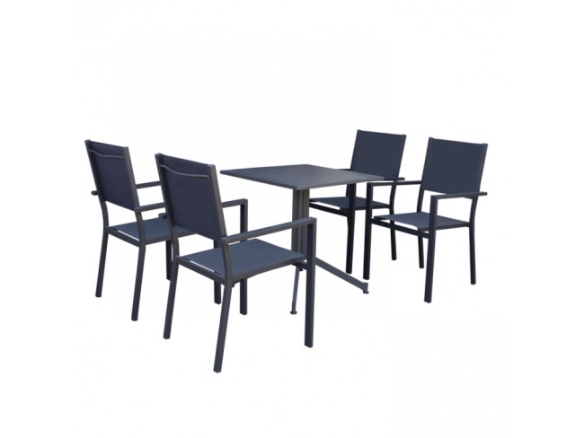 ΣΕΤ ΤΡΑΠΕΖΑΡΙΑ ΚΗΠΟΥ ΑΛΟΥΜΙΝΙΟΥ ELLEN 5470 G + MADISON 5479 G - 2