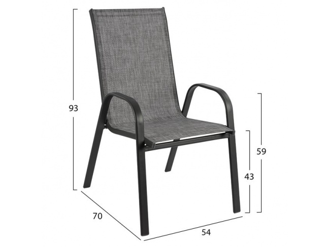 ΣΕΤ 5 ΤΜΧ ΤΡΑΠΕΖΙ ΜΕΤΑΛΛΙΚΟ LEON HM10565.01 - 3