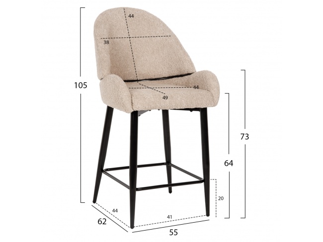 ΣΚΑΜΠΟ ΜΕΣΑΙΟΥ ΥΨΟΥΣ SARKY HM8586.02 - 2