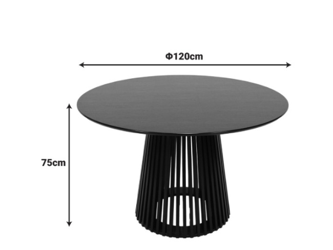 ΤΡΑΠΕΖΙ ΣΤΡΟΓΓΥΛΟ DOMONIC 260-000036 - 4