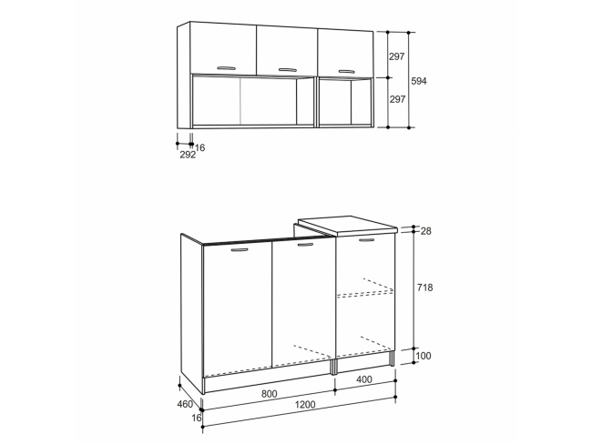 ΣΥΝΘΕΣΗ ΚΟΥΖΙΝΑΣ NIKLAUS HM2438 - 2