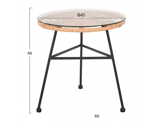 ΤΡΑΠΕΖΙ ΜΕΤΑΛΛΙΚΟ ALLEGRA HM5459.11 - 2