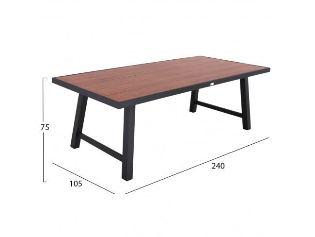 ΤΡΑΠΕΖΙ ΑΛΟΥΜΙΝΙΟΥ GOBAR HM6060.03 - 2