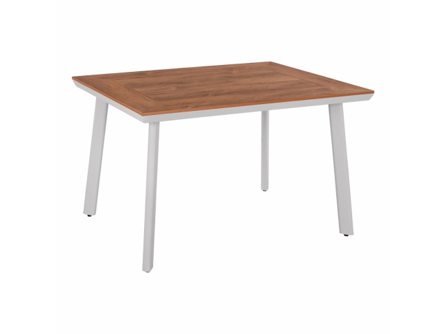 ΤΡΑΠΕΖΙ ΑΛΟΥΜΙΝΙΟΥ RAHIMA ΜΕ POLYWOOD ΛΕΥΚΟ 120x80x72,5Υ εκ. HM5562.01 - 1