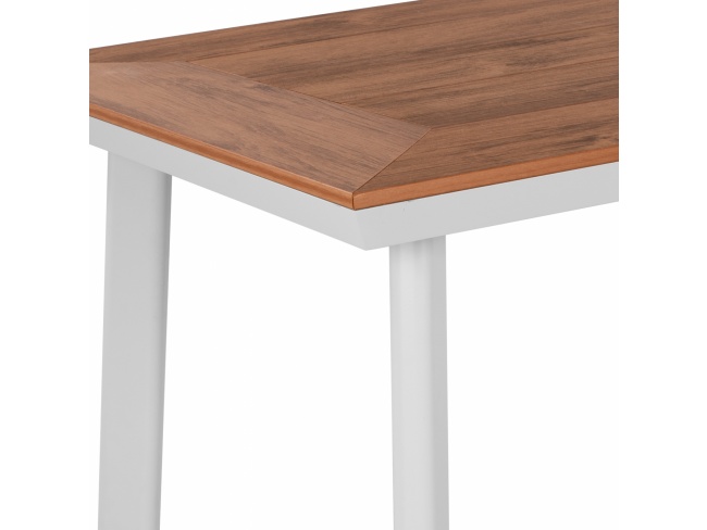 ΤΡΑΠΕΖΙ ΑΛΟΥΜΙΝΙΟΥ RAHIMA ΜΕ POLYWOOD ΛΕΥΚΟ 120x80x72,5Υ εκ. HM5562.01 - 5