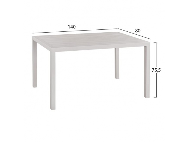 ΤΡΑΠΕΖΙ ΑΛΟΥΜΙΝΙΟΥ SAHIRA HM5571.01 - 2