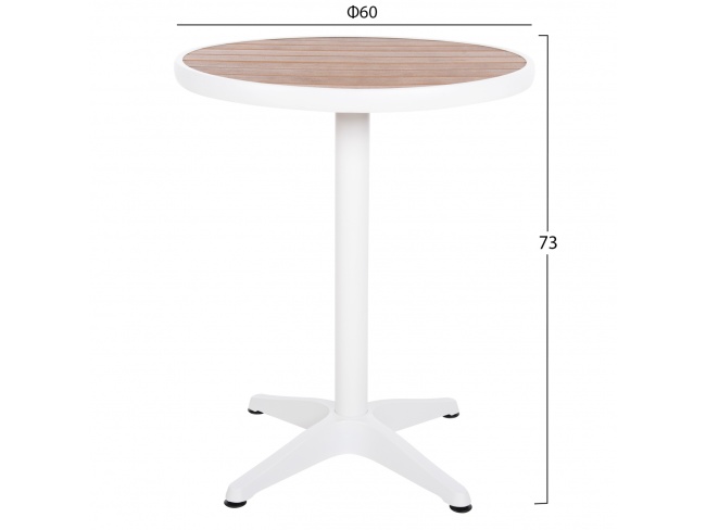 ΤΡΑΠΕΖΙ ΑΛΟΥΜΙΝΙΟΥ ΣΤΡΟΓΓΥΛΟ ALEXA HM6086.02 - 2