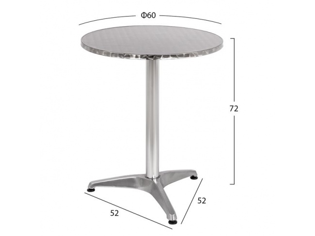 ΤΡΑΠΕΖΙ FRODO ΑΛΟΥΜΙΝΙΟΥ HM5539 - 2